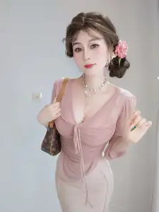 Coser Bai Yin 81 Part02: Captivating Beauty in Flowing Pink Attire-10