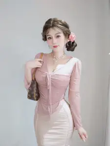 Coser Bai Yin 81 Part02: Captivating Beauty in Flowing Pink Attire-9