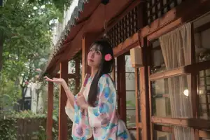 East Asian Charm: Graceful Beauty in Kimono - YiTuYu Art Language Vol.8631 KK Photo Series-21