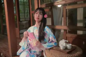 East Asian Charm: Graceful Beauty in Kimono - YiTuYu Art Language Vol.8631 KK Photo Series-25