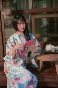 East Asian Charm: Graceful Beauty in Kimono - YiTuYu Art Language Vol.8631 KK Photo Series-24