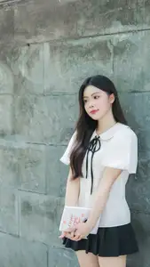 Charming Schoolgirl in Elegant Uniform: A Glimpse of Youthful Beauty-13