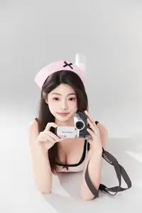 Discover A Dan's Sweet Charm in a Playful Pink Nurse Outfit - YiTuYu Art Language Vol.8629-5