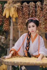 Discover Shen Xuan Mei's Grace in Hanfu Amidst Ancient Village Charm - YiTuYu Vol.8713-13