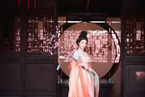 Bei Bei Mo's Grace: Hanfu Beauty Amidst Cherry Blossoms, YiTuYu Vol.8626-20