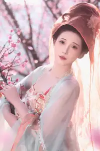 Bei Bei Mo's Grace: Hanfu Beauty Amidst Cherry Blossoms, YiTuYu Vol.8626-15
