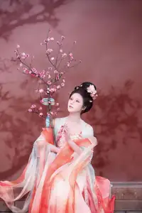 Bei Bei Mo's Grace: Hanfu Beauty Amidst Cherry Blossoms, YiTuYu Vol.8626-5