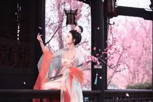 Bei Bei Mo's Grace: Hanfu Beauty Amidst Cherry Blossoms, YiTuYu Vol.8626-13
