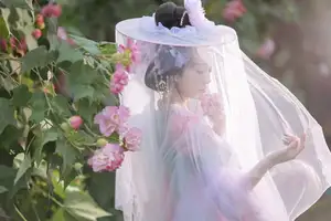 YiTuYu Vol.8616: Qian Yue's Serene Elegance Amidst Blooming Hibiscus-8