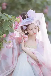 YiTuYu Vol.8616: Qian Yue's Serene Elegance Amidst Blooming Hibiscus-9