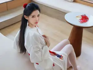 Discover the Serene Beauty of Li Shuang Er in Traditional Kimono by XiuRen Part01-7