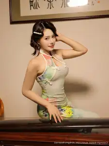 XiuRen No.10749: Li Li An Na O's Elegant Cheongsam Photoshoot Captures Timeless Asian Beauty-6