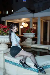Li Li Sha in XingYan Vol.406: Elegant Allure on a Summer Night-9