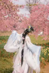 YiTuYu Vol.8666 Xian Lu: Ethereal Hanfu Beauty Amidst Cherry Blossoms-9