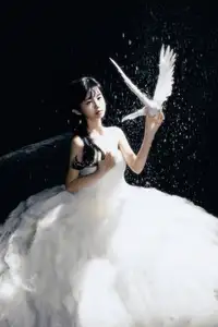 Ethereal Beauty: White Gown Angel with Dove by YiTuYu Art Vol.8612 OO-6