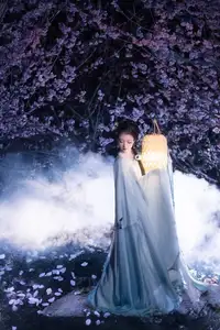 Discover the Ethereal Beauty of Qi Ni Si Mao in YiTuYu Vol.8623: An Asian Muse by Lantern Light-14