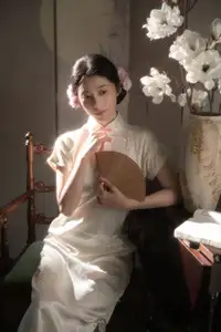 YiTuYu Vol.8655: Fen Mian Gu Niang – Timeless Elegance in Classic Qipao. Discover Asian Beauty and Grace.-1