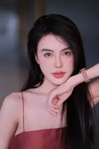 Stunning Maxi Dress Style: A Beautiful Woman's Elegant Pose.-6