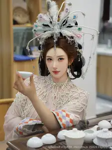 XiuRen No.10736: Li Shuang Er's Ancient Charm & Mesmerizing Guzheng Melody-31