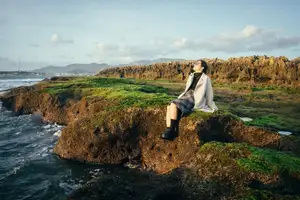 Discover Hon Do: Lush Green Moss Beach and Majestic Sea Cave, a Mesmerizing Landscape in Khanh Hoa.-7