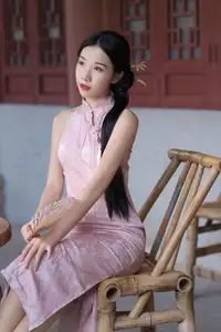 Elegant Chu Yin Asian Beauty in Qipao YiTuYu Art Language Vol.8675-13
