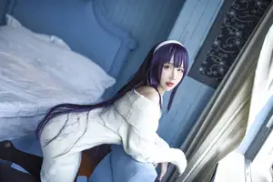 Coser Jiu Qu Jean as Utaha: Sweet Mysterious Bedroom Moments (29P)-8