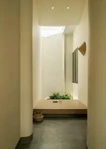 Explore Mekong Delta's Single-Story Home: Unique Skylight Design, Modern Living Space That Captivates.-5