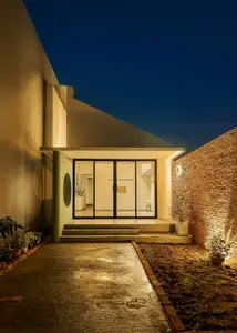 Explore Mekong Delta's Single-Story Home: Unique Skylight Design, Modern Living Space That Captivates.-0