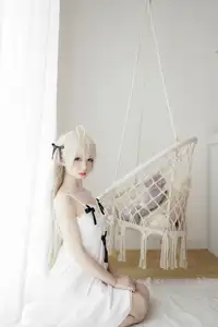 Coser Shi Wan Zhen Zhi Fu Te: Dreamy Qiong Mei in White Dress (24P) - Exquisite & Captivating Cosplay Set-14