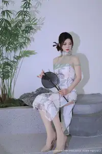 XiuRen No.10694 A Yi Sha: Captivating Oriental Elegance in a Stunning Dress-50