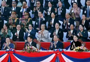 Laos National Day 50th Anniversary: Grand Parade at Vientiane's ThatLuang Captivates All-3
