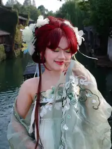 Bao Han Helia Transforms into a Fairy in Ancient Chinese Town: A Mesmerizing Hanfu Photoshoot-6