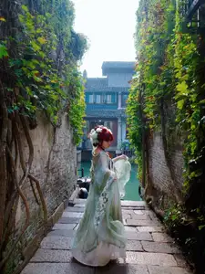 Bao Han Helia Transforms into a Fairy in Ancient Chinese Town: A Mesmerizing Hanfu Photoshoot-7