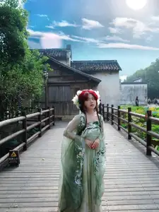 Bao Han Helia Transforms into a Fairy in Ancient Chinese Town: A Mesmerizing Hanfu Photoshoot-0