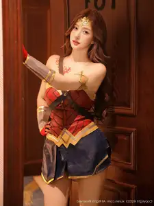 XiuRen No.10710: Jin Yun Xi Yuki's Alluring Wonder Woman Cosplay, Captivating Beauty Revealed-15