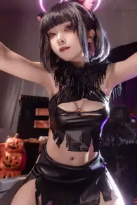 Coser Shi Liang Yu: Enchanting Kazuha Halloween Transformation (34P)-9