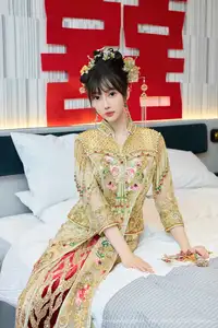 XiuRen No.10567: Yue Er Yue Er's Enchanting Traditional Bridal Photoshoot-3