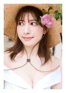 Yukihira Risa: Japanese Star's Gentle Smile in a Summer Straw Hat - TuKuku-5