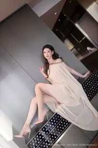 XiuRen No.10619 Tang An Qi: Captivating Grace in Sheer Tulle Elegance-9