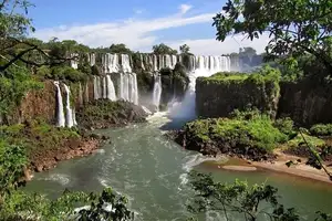 Admire Iguazu National Park: Incredible majestic Devil's Throat Falls scene at Brazil - Argentina border-8