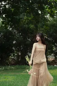 VGU No.167: Captivating Pure Beauty: A Gentle Young Woman and Flowers in Nature-9