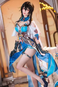 Coser Tomoyo Transforms into Honkai Star Rail's Ruan Mei: Captivating Beauty (23P)-4