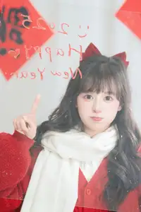 YiTuYu Vol.8524: Xia Yu Xiao Nian Embraces Lunar New Year in Radiant Red Sweater Style-8