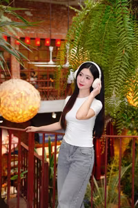 VGU No.124: Girl Reading Relaxing Amidst a Vibrant Aquarium-5