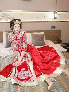 Li Shuang Er: Traditional Beauty in Vibrant Xiùhéfú from XiuRen model Part01-40