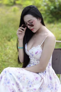 VGU No.39: Serene Moment A Young Woman Embraces Vietnam's Lush Natural Landscape-5