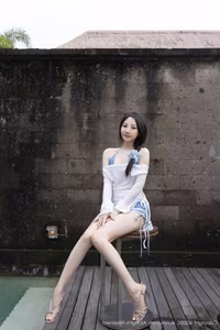 XiuRen No.10377: Yu Zi Jiang Fish – Graceful Beauty by the Summer Pool-6