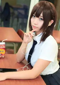 Moe Iori in School Uniform: Pure Charm of "Monday's Child" Part03.-2