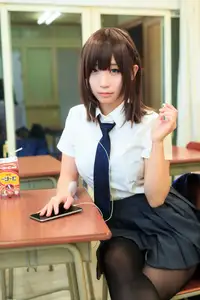 Moe Iori in School Uniform: Pure Charm of "Monday's Child" Part03.-16