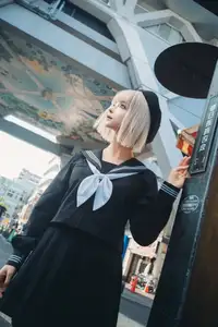 Coser Chunmomo's Enchanting Autumn Quest: Part04 Captures Street Style Beauty-7